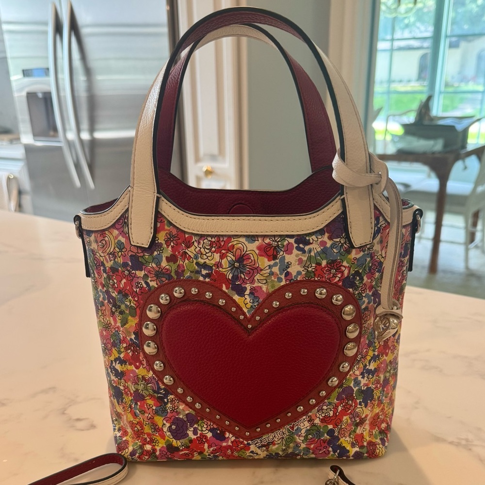 Sold Out Like New Brighton Love Bouquet Crossbody Bag with Heart Design
